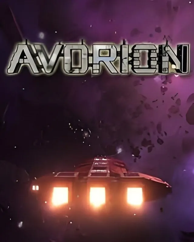 猎户座 Avorion 官方风格游戏宣传封面，素材来自用户提供的参考网页存档