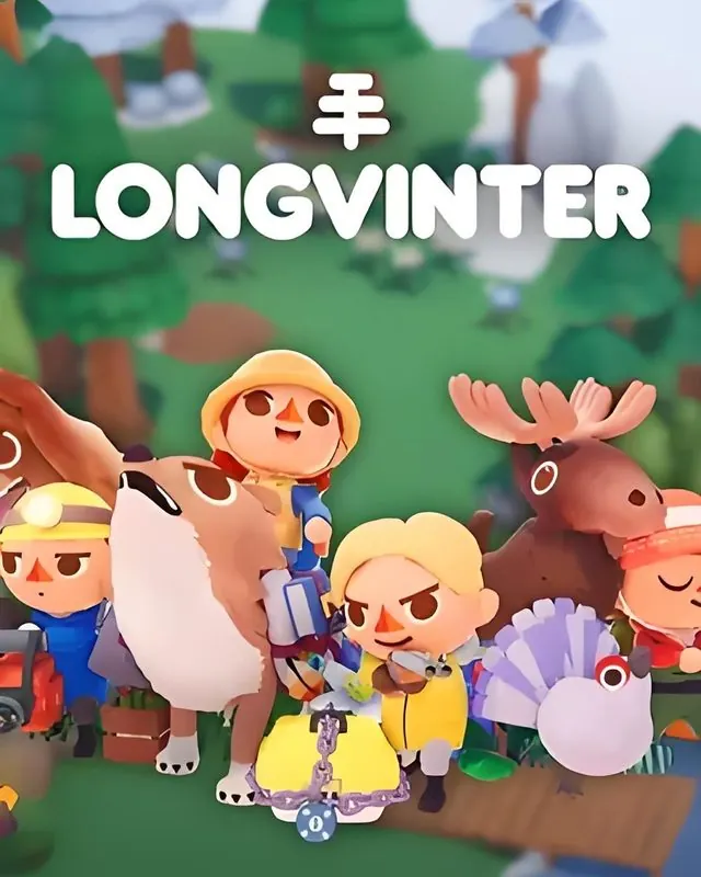 隆冬 Longvinter 官方风格游戏宣传封面，素材来自用户提供的参考网页存档