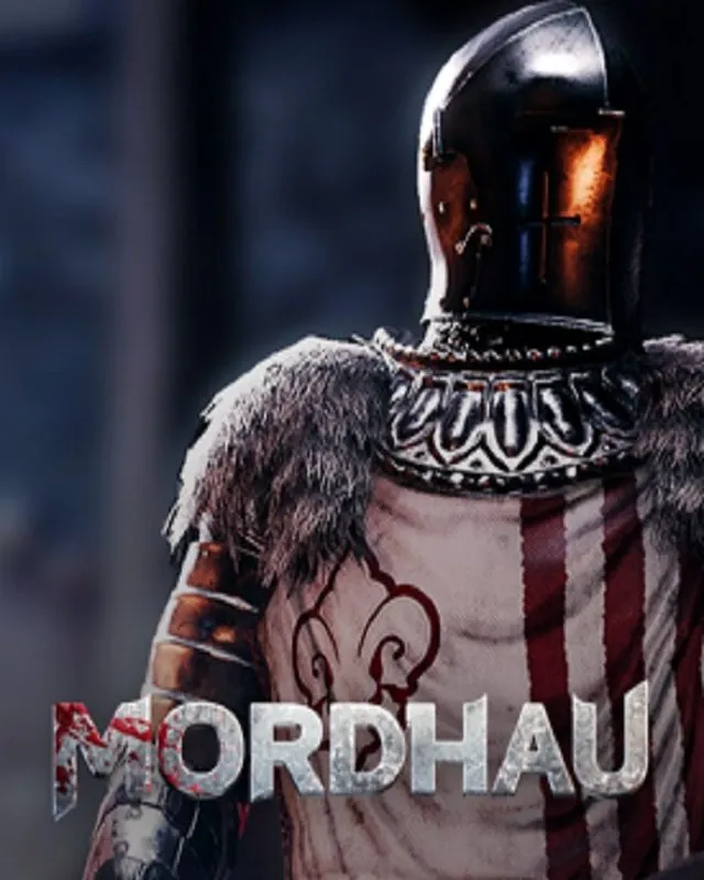 雷霆一击 Mordhau 官方风格游戏宣传封面，素材来自用户提供的参考网页存档