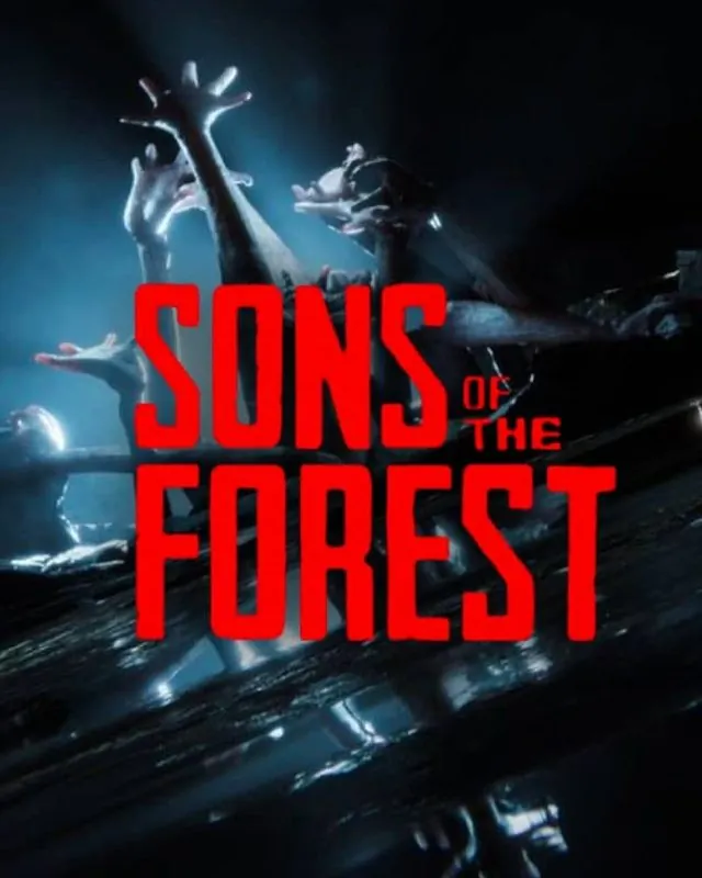 森林之子 Sons Of The Forest 官方风格游戏宣传封面，素材来自用户提供的参考网页存档