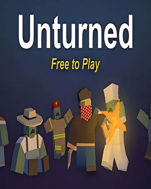 未转变者 Unturned 官方风格游戏宣传封面，素材来自用户提供的参考网页存档